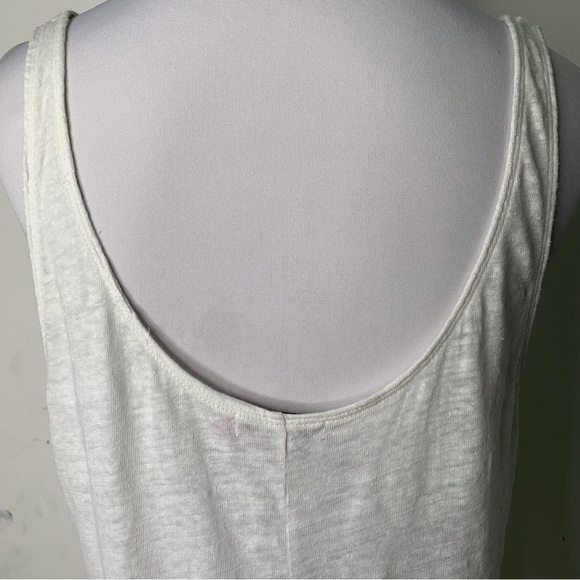Calypso St. Barth Women's 100% Linen White Scoop Tank Top Size Large - Picture 6 of 15